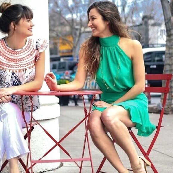 Dresses & Skirts - Kelly Green High Neck Mini Dress